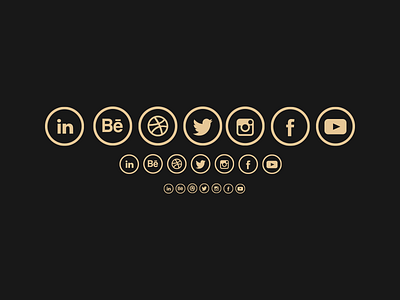 Iso77 Icons behance dribbble facebook iconography icons instagram linkedin minimalistic web youtube