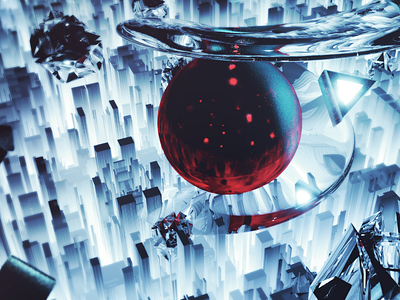 Mystery Ball 3d abstract displacement photoshop