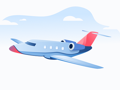 Tally Jet illustration jet plane tally travel