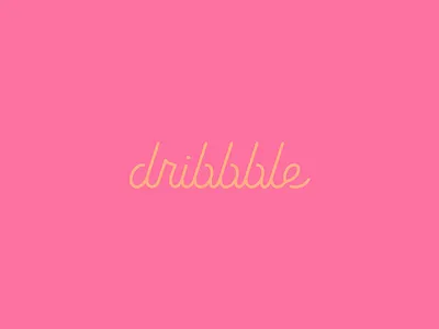 Dribbble Lettering debut dribbble lettering orange pink script type