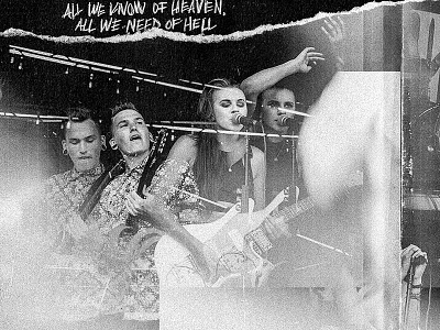 PVRIS band custom grain grit live music photography pvris rock texture type