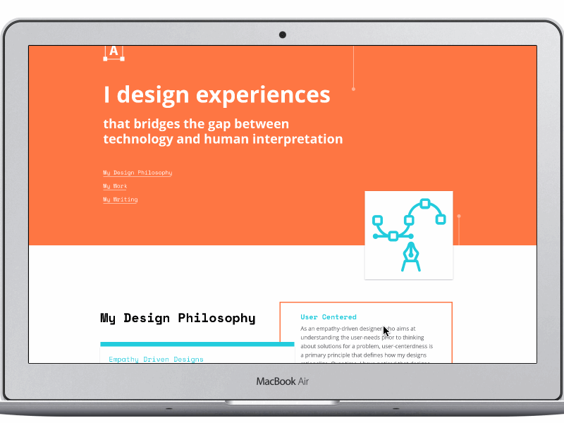 Portfolio Revamp design framer gif minimal portfolio ux