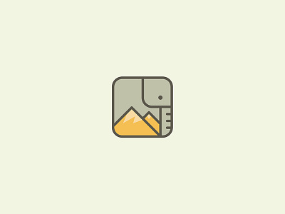 Bigbig design elephant icon logo mountains