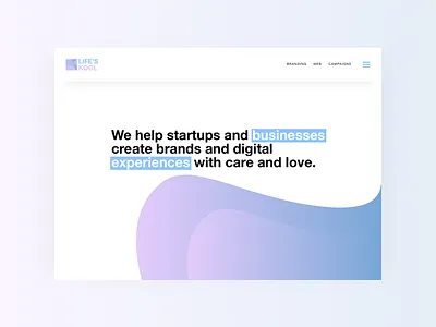 Life's Kool 😎 gradients interaction landing ui ux web website