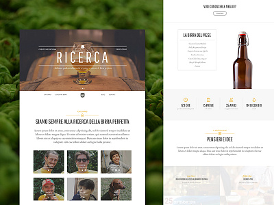 Personal Brewers Website beer craft design food onepage parallax scroll ui web website