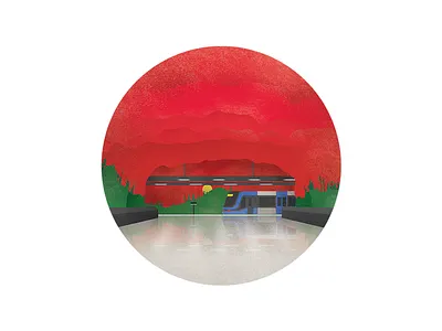 Solna Centrum Station illustration metro station postage stamp stockholm underground
