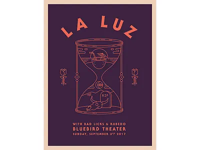 La Luz Poster gig poster illustration la luz