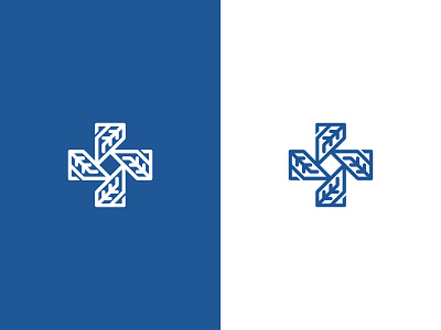 Medical Cross cross leaves medical