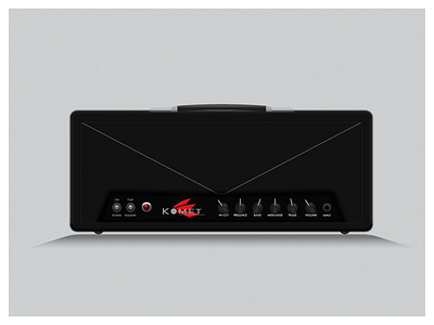 Komet Trainwreck 60 amplifier guitar illustration