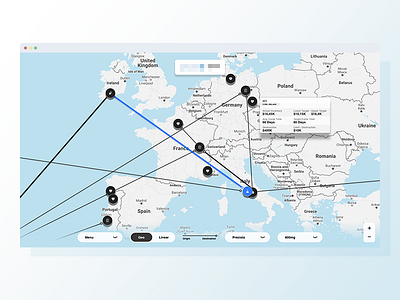 Medical Tracking Application (WIP) app chart dashboard data enterprise map track ui ux widget