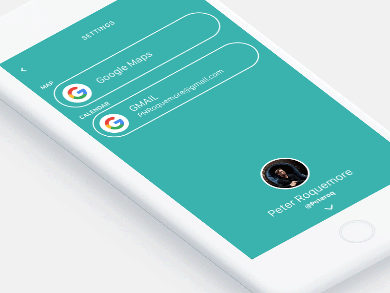 Profile Pic Animation integration interface mockup motion ui ux