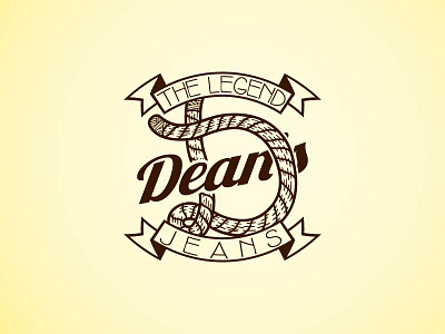 Dean's Jeans authentic detailed fashion jeans logo