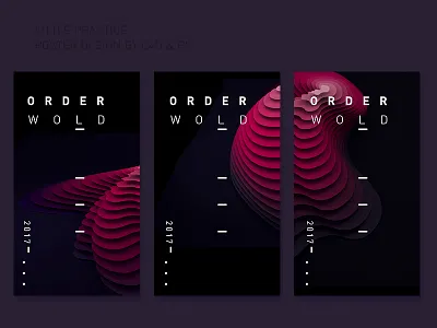 poster design order poster red