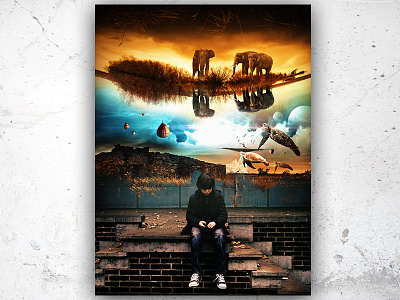 Daydreamer digital art graphic design imagination photoshop effects