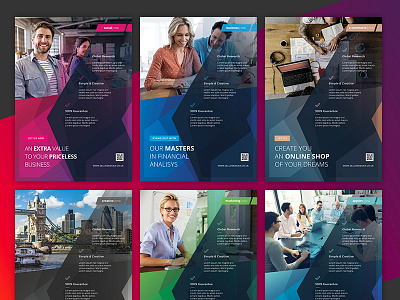 Corporate Flyer Templates 6PSD - #29 business corporate flyer marketing pro social template