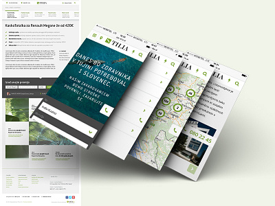 Insurance company Tilia - UI design corpo insurance mobile web