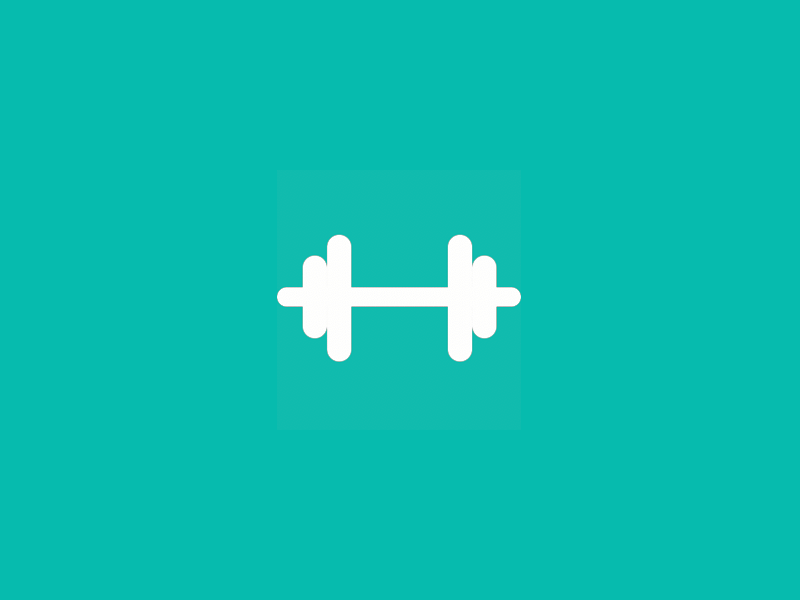 Lgympreloader app dumbbell gym micro interaction mobile motion motion ui preloader principle