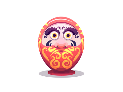 Daruma (183/365) bodhidharma buddhist buddism daruma dharma doll eyes figure illustration japan zen