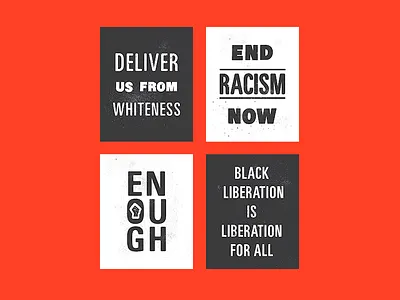 End Racism Now Protest Sign Series black lives matter blm end racism poster protest racism sign typography