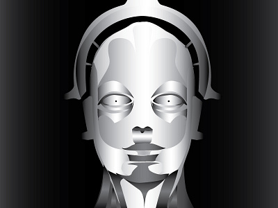 The Maschinenmensch illustration machine metropolis robot scifi vector
