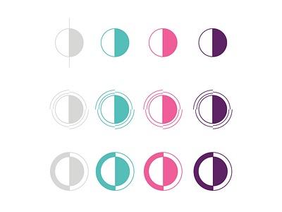 Vibe Logo Exploration 2 balance circles exploration logo meditation shapes simple vector