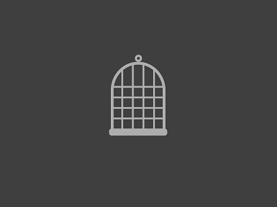 100 DAYS OF ICONS | DAY 84: CAGED 100 days challenge a series of unfortunate events cage caged in gloomy icon design locked up
