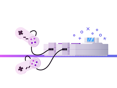 SNES | Day 1 console controller gaming illustration snes vector