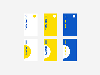 Tamago Exploration blue circle egg exploration identity logo tamago yellow