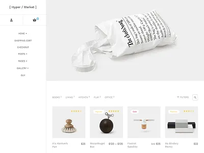 Hypermarket WooCommerce Theme bootstrap clean hypermarket minimal sidenav woocommerce wordpress