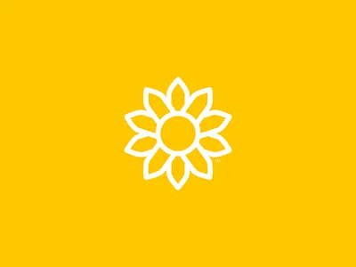 Summery brand design data analytics edugon flower logo summer summery sunflower tech logo