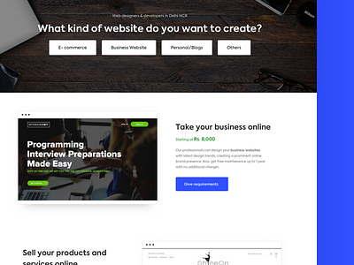 Find a web designer clean content conversion landing page question reviews sem urbanclap web design website