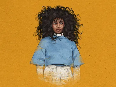 SZA - Illustration ctrl digital drawing hiphop illustration photoshop rnb sza