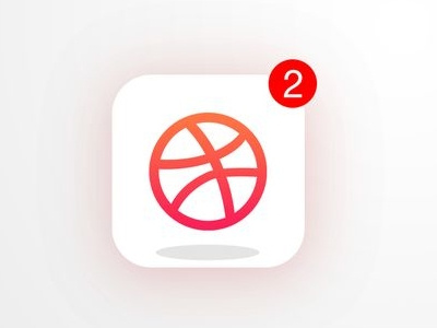 Dribbble App Icon android app apple desginthinking design icon ios ios10 ui ux