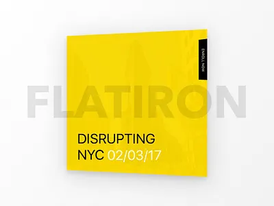 Dribbble NYC black cards clean contrast creative design events mobile presentation uiux webdesign yellow