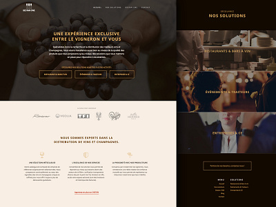 UI design for a French wine supplier destan etienne pigeyre french gold studio dpe ui wine