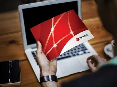 Logo for Domen Group design goldweb logo