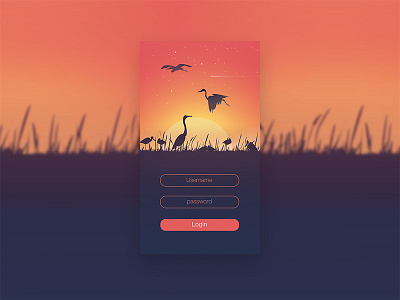 landscape of dusk landscape
