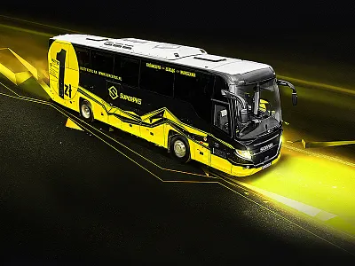 SuperPKS 2to2 advertisement art bus digital illustration manipulation photoshop polaus retouching