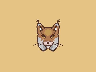 Lynx icon animal brand flat graphicdesign icon illustration logo vector
