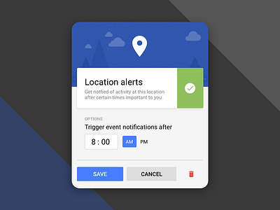 Setup with clouds... in the cloud alerts illustration locations material design notifications process reporting ui ux