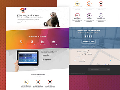 Application Landing Page application landing page ui ux