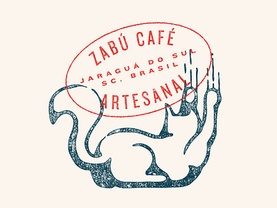 Scratch brand branding cafe cat coffee hand made identity logo retro stamp vintage