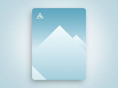 Arctic mountain simple travel vector