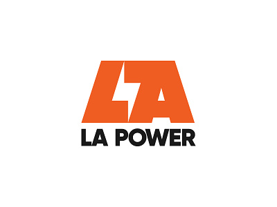 LA Power bolt brand branding electric icon identity logo logo design logotype symbol type typography