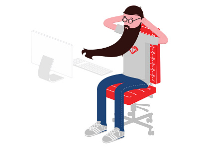 Taking it easy- WIP dev illustration rails ruby web