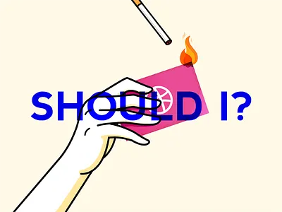 Dribbble invite on fire! hurry up! bogota cigarette dribbble dribbbleinvite fire flame hand invitation invite lighting pink ticket