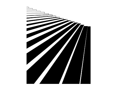 Going Up bw illustration minimal minimalistic stairs