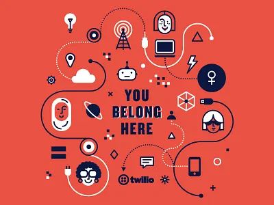 You Belong Here. belong diversity girlgeek inclusion recruiting swag tech twilio women womenintech