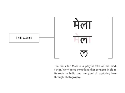 Mela Logo Process branding heart hindi illustrator logo process simplify