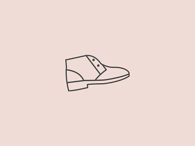 Shoe Icon black boot clothes clothing icon illustration line minimal pink product shoe simple